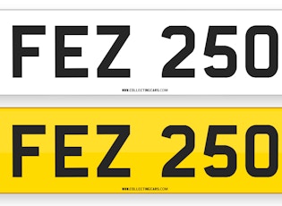 'FEZ 250' - NUMBER PLATE