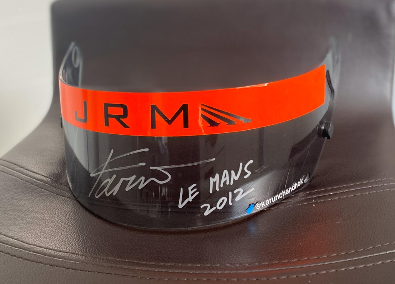 CHARITY AUCTION - SIGNED VISOR AND WILLIAMS HERITAGE TOUR