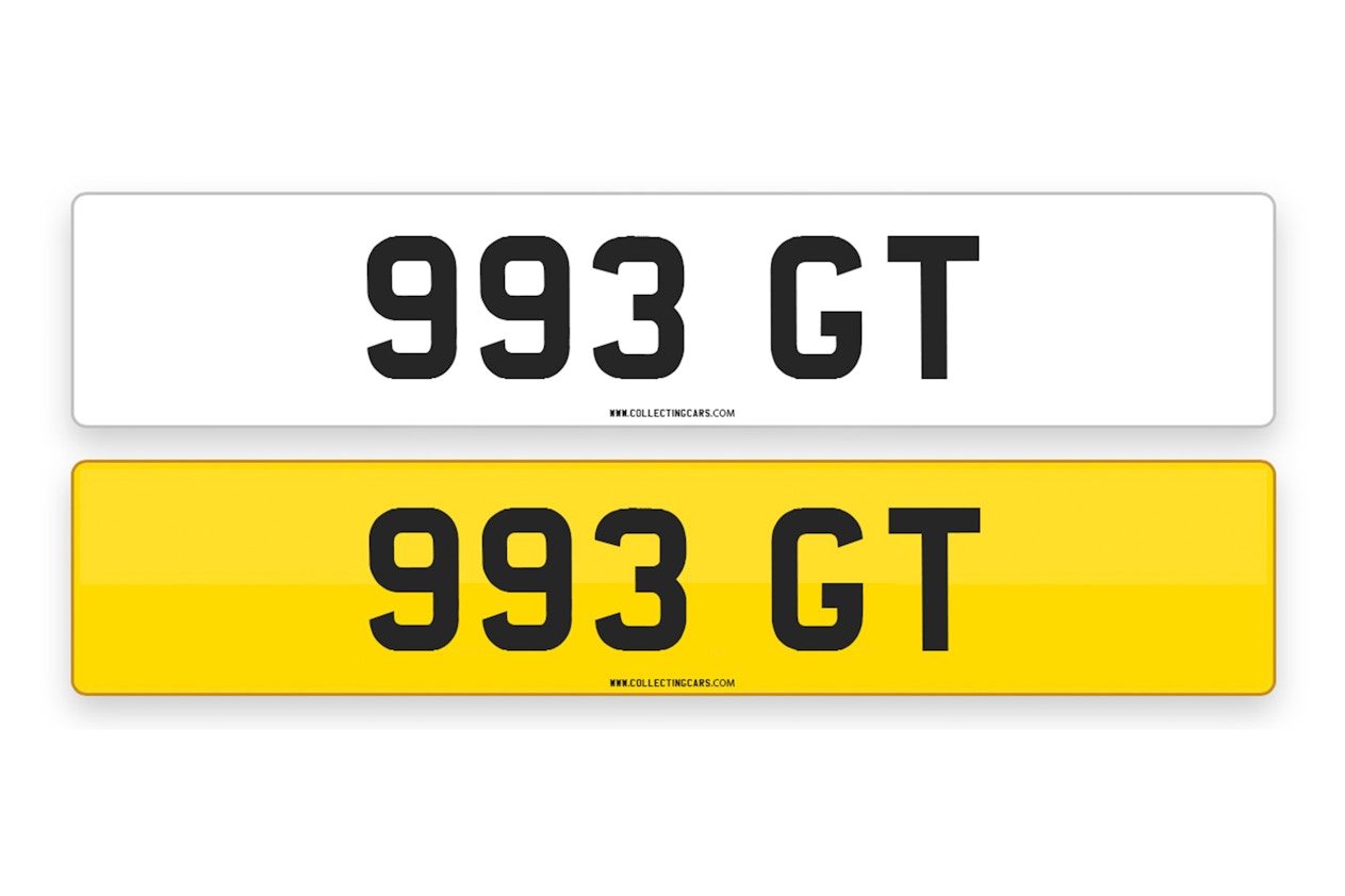 '993 GT' - NUMBER PLATE