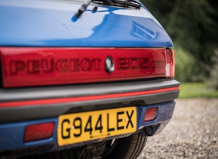 1990 PEUGEOT 205 GTI 1.9 - OWNED BY ANDREW FRANKEL