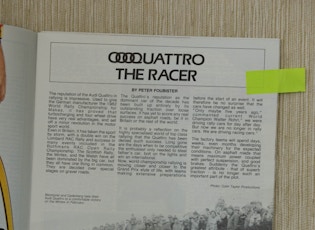 1981 AUDI QUATTRO - EX-ROBERT MCBURNEY, DAVID SUTTON